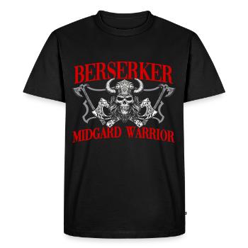 T-shirt Viking Valhalla Valhalla Dieu Odin - T-shirt Premium bio Homme - noir - Devant - Nico (187cm)
