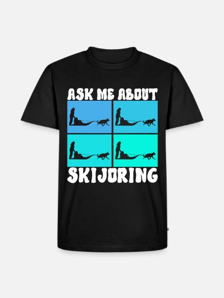 Sledding Sled dogs - Men's Premium Organic T-Shirt - black