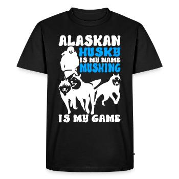 Traîneau Chiens de traîneau - T-shirt Premium bio Homme - noir - Devant - Nico (187cm)