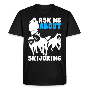 Traîneau Chiens de traîneau - T-shirt Premium bio Homme - noir - Devant - Nico (187cm)