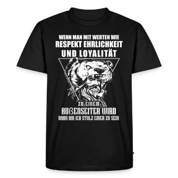 T-shirt Viking Valhalla Valhalla Dieu Odin - T-shirt Premium bio Homme - noir - Devant - Nico (187cm)