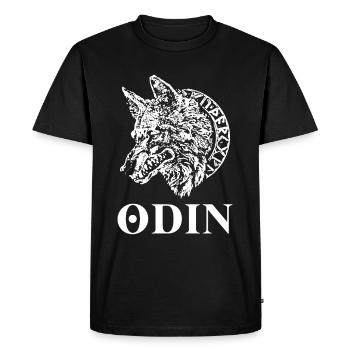 T-shirt Viking Valhalla Valhalla Dieu Odin - T-shirt Premium bio Homme - noir - Devant - Nico (187cm)