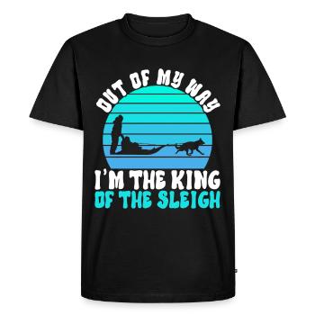 Traîneau Chiens de traîneau - T-shirt Premium bio Homme - noir - Devant - Nico (187cm)