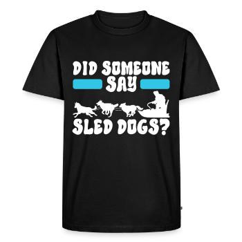 Traîneau Chiens de traîneau - T-shirt Premium bio Homme - noir - Devant - Nico (187cm)