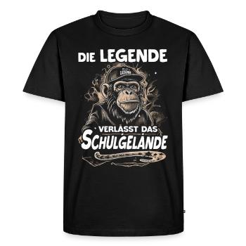 Schulabschluss | Abschlussklasse 2024 | Schüler - Männer Premium Bio T-Shirt - Schwarz - Vorne - Nico (187cm)