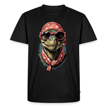 Drôle Dinosaure Maman Maman Dinosaure Cool Femme - T-shirt Premium bio Homme - noir - Devant - Nico (187cm)