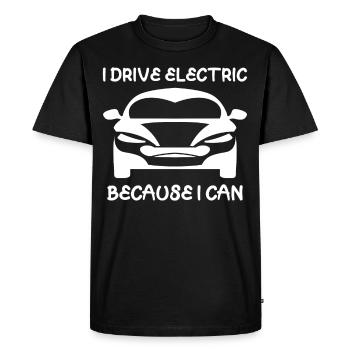 Voiture électrique Voiture électrique Véhicule électrique - T-shirt Premium bio Homme - noir - Devant - Nico (187cm)