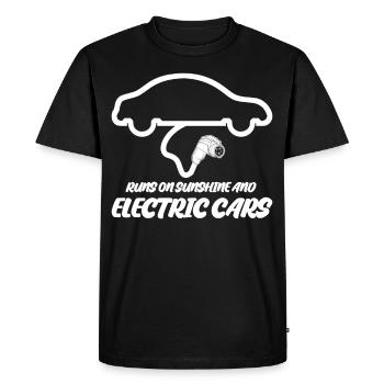 Véhicule électrique - T-shirt Premium bio Homme - noir - Devant - Nico (187cm)
