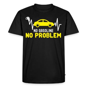 Electric Car Charger Electric Vehicle - Men's Premium Organic T-Shirt - black - Front - Nico (187cm)