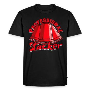 Professional Stacker Stacker Cup Stacking - Men's Premium Organic T-Shirt - black - Front - Nico (187cm)