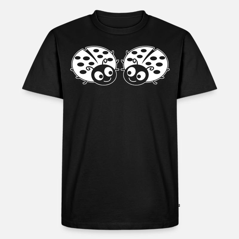 Ladybugs Ladybird Ladybug - Männer Premium Bio T-Shirt - Schwarz