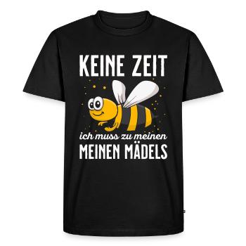Beekeeper Tshirt Honey Bee Beekeeping Beekeeper - Men's Premium Organic T-Shirt - black - Front - Nico (187cm)