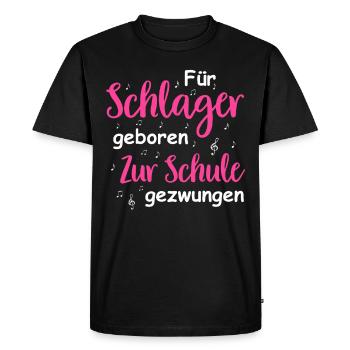 Schlager Tshirt Femme Schlager Party Costume Party - T-shirt Premium bio Homme - noir - Devant - Nico (187cm)