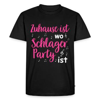Schlager Tshirt Femme Schlager Party Costume Party - T-shirt Premium bio Homme - noir - Devant - Nico (187cm)