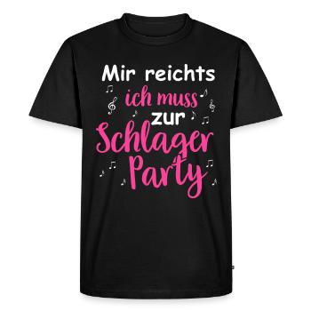 Schlager Tshirt Femme Schlager Party Costume Party - T-shirt Premium bio Homme - noir - Devant - Nico (187cm)