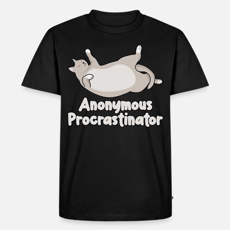 Cat Procrastinators Procrastinating Cats - Männer Premium Bio T-Shirt - Schwarz