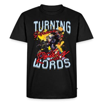 Poésie Slam le silence en rugissements avec des mots - T-shirt Premium bio Homme - noir - Devant - Nico (187cm)
