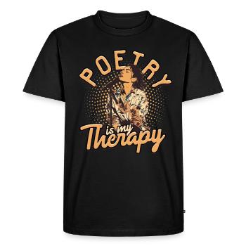 Poetry Slam Dichter Poetryslam - T-shirt Premium bio Homme - noir - Devant - Nico (187cm)