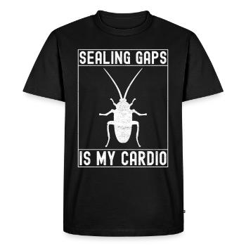 Pest Control Exterminator - Men's Premium Organic T-Shirt - black - Front - Nico (187cm)