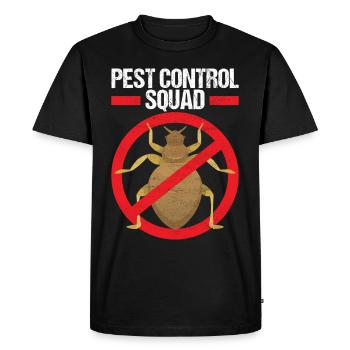 Pest Control Exterminator - Men's Premium Organic T-Shirt - black - Front - Nico (187cm)