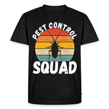 Pest Control Exterminator - Men's Premium Organic T-Shirt - black - Front - Nico (187cm)