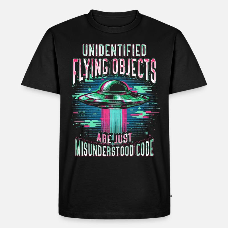 Robotik Ingenieur Misunderstood Code - Männer Premium Bio T-Shirt - Schwarz