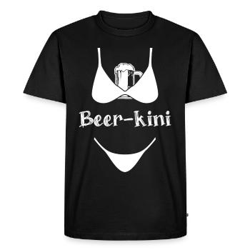 Brasserie maison de brassage de bière - T-shirt Premium bio Homme - noir - Devant - Nico (187cm)