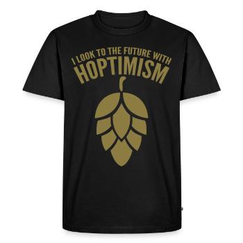 Bière Hop Brewing Bière artisanale Malt - T-shirt Premium bio Homme - noir - Devant - Nico (187cm)
