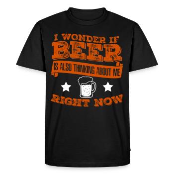 Beer Brewing Craft Beer Malt - Men's Premium Organic T-Shirt - black - Front - Nico (187cm)