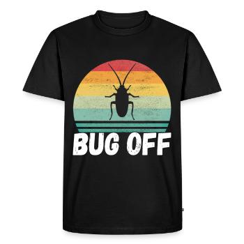 Pest Control Exterminator - Men's Premium Organic T-Shirt - black - Front - Nico (187cm)