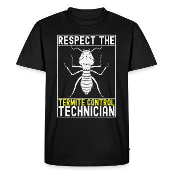Exterminateur de lutte antiparasitaire - T-shirt Premium bio Homme - noir - Devant - Nico (187cm)
