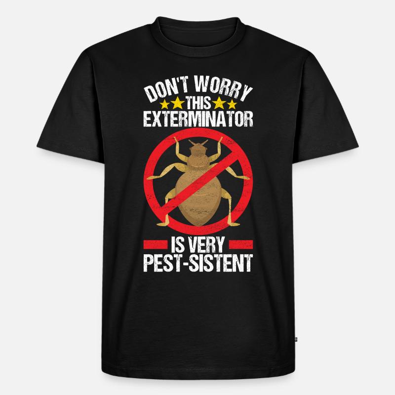Schädlingsbekämpfung Kammerjäger - Männer Premium Bio T-Shirt - Schwarz