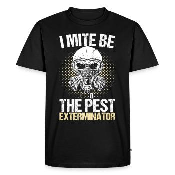 Pest Control Exterminator - Men's Premium Organic T-Shirt - black - Front - Nico (187cm)