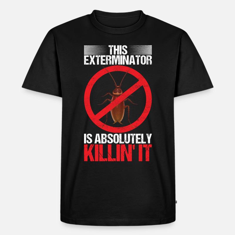 Schädlingsbekämpfung Kammerjäger - Männer Premium Bio T-Shirt - Schwarz