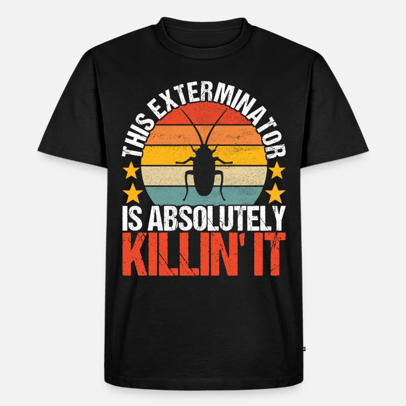 Pest Control Exterminator - Men's Premium Organic T-Shirt - black