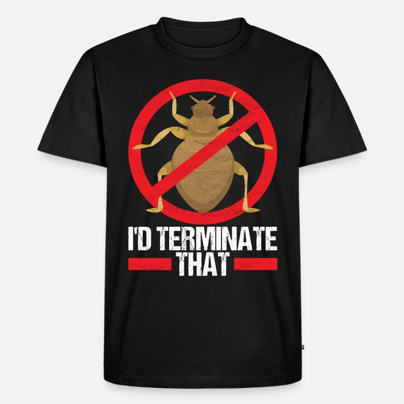 Schädlingsbekämpfung Kammerjäger - Männer Premium Bio T-Shirt - Schwarz