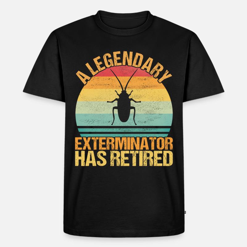 Schädlingsbekämpfung Kammerjäger - Männer Premium Bio T-Shirt - Schwarz