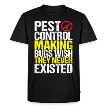 Exterminateurs de lutte antiparasitaire - T-shirt Premium bio Homme - noir - Devant - Nico (187cm)