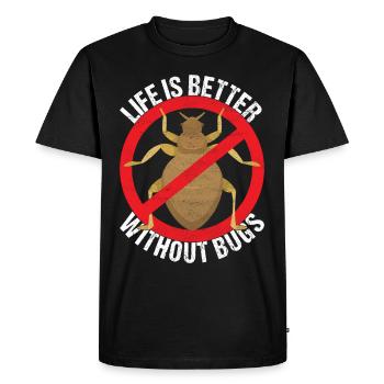 Exterminateurs de lutte antiparasitaire - T-shirt Premium bio Homme - noir - Devant - Nico (187cm)