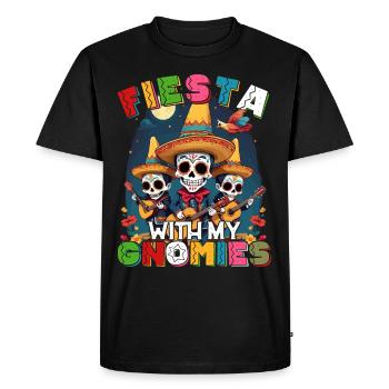 Gnomes Nains Fiesta Drôle de dicton de vacances - T-shirt Premium bio Homme - noir - Devant - Nico (187cm)