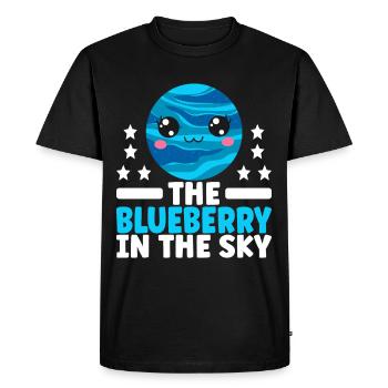 Astronomie Mignonne Planète Système Solaire Galaxie - T-shirt Premium bio Homme - noir - Devant - Nico (187cm)