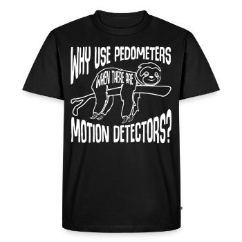 Lazy Sloth Sloths Slow Tired Sleeping - Men's Premium Organic T-Shirt - black - Front - Nico (187cm)