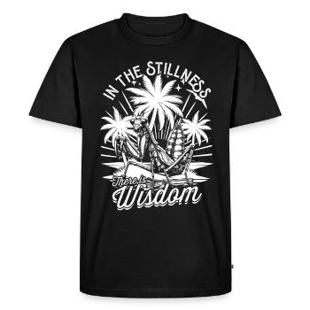 Mante religieuse mante - T-shirt Premium bio Homme - noir - Devant - Nico (187cm)