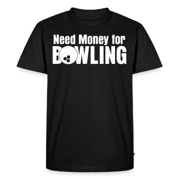 Quilles Bowling Boule Bowling Bowling - T-shirt Premium bio Homme - noir - Devant - Nico (187cm)