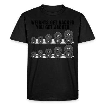 Bodybuilding bodybuilders - Men's Premium Organic T-Shirt - black - Front - Nico (187cm)