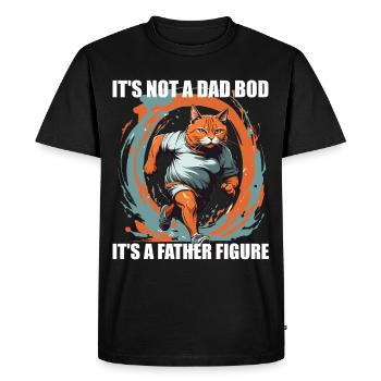 Humorous Father Saying Father Figurine Funny Dad - Men's Premium Organic T-Shirt - black - Front - Nico (187cm)