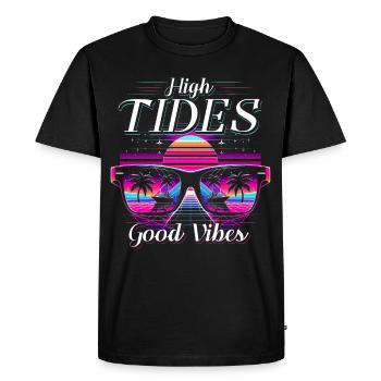 Cruise Cruisers High Tides - Men's Premium Organic T-Shirt - black - Front - Nico (187cm)