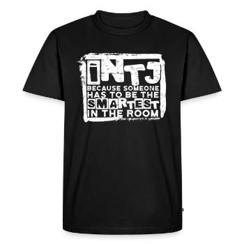 Architecte de personnalité INTJ - T-shirt Premium bio Homme - noir - Devant - Nico (187cm)
