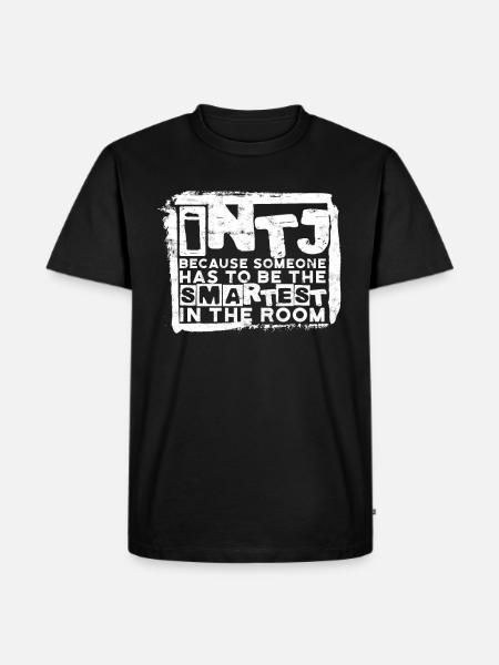 INTJ Persönlichkeit Architekt - Männer Premium Bio T-Shirt - Schwarz