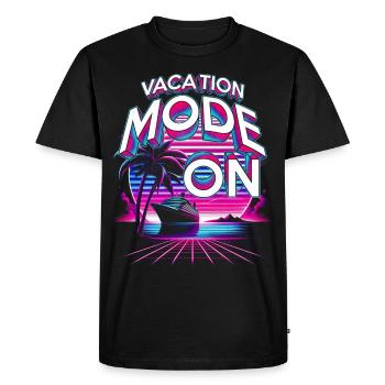 Cruise Cruisers Vacation Mode On - Men's Premium Organic T-Shirt - black - Front - Nico (187cm)